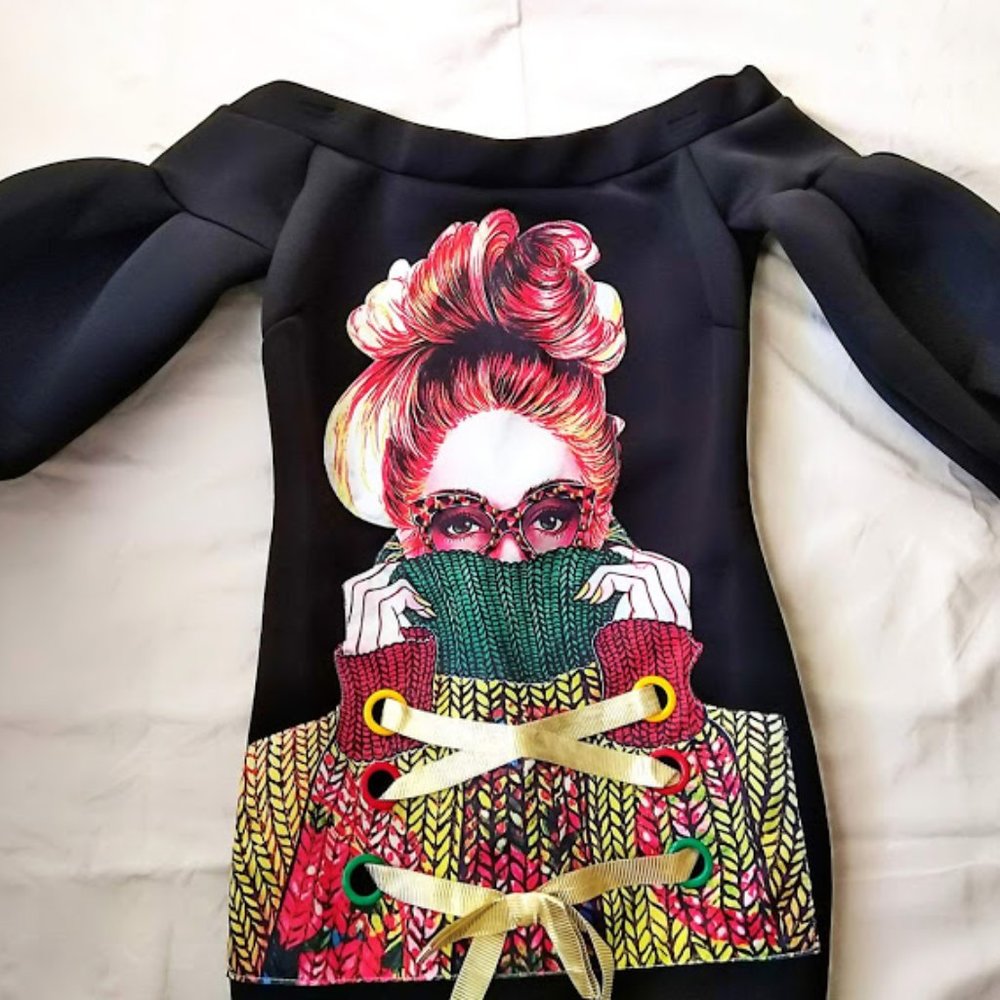 Graphic Tunic Dress